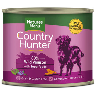 Country Hunter Dog Can Venison & Blueberry