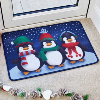 Three Kings Frosty Penguins Mat