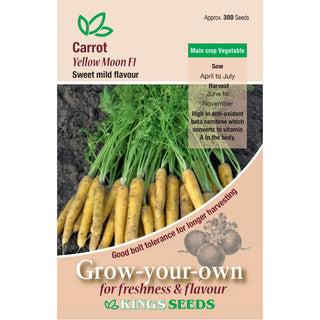 Kings Seeds Carrot Yellow Moon F1