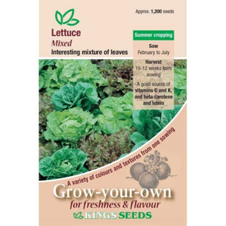 Kings Seeds Lettuce Mixed