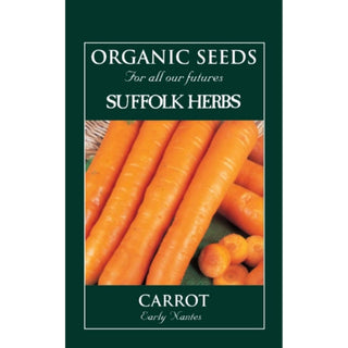 Suffolk Herbs Organic Carrot Early Nantes