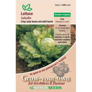Kings Seeds Lettuce Saladin