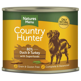 Natures Menu Country Hunter Dog Can Duck Turkey Tin