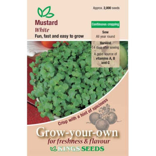 Kings Seeds Mustard White
