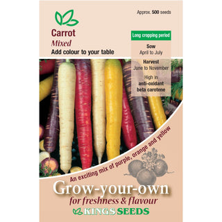 Kings Seeds Carrot Mixed