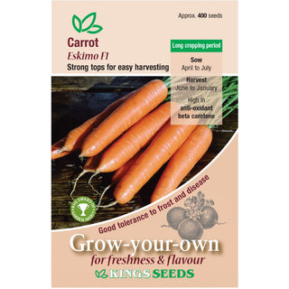 Kings Seeds Carrot Eskimo F1 Rhs Agm
