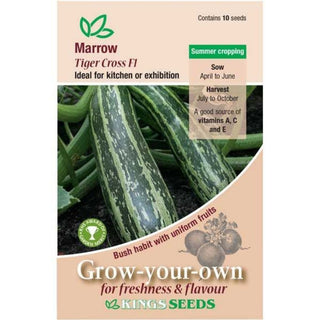 Kings Seeds Marrow Tiger Cross F1