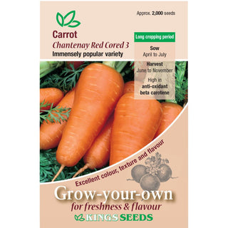 Kings Seeds Carrot Chantenay Red Cored 3