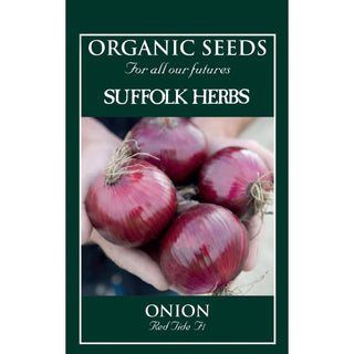 Suffolk Herbs Organic Onion Red Tide F1