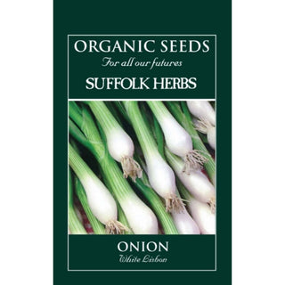 Suffolk Herbs Organic Onion (Spring) White Lisbon