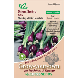 Kings Seeds Onion Spring  Lilia Rhs Agm