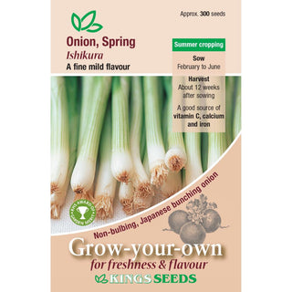 Kings Seeds Onion Spring Ishikura Rhs Agm