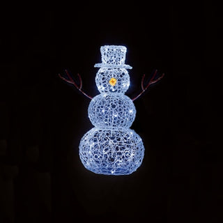Premier Lit Soft Acrylic Snowman 80 Leds White