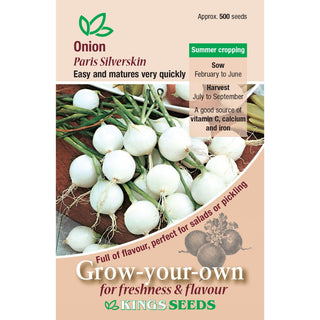 Kings Seeds Onion Paris Silverskin