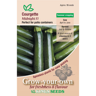 Kings Seeds Courgette Midnight F1