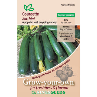 Kings Seeds Courgette Zucchini