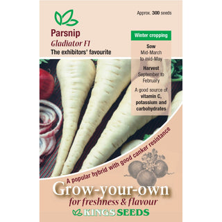 Kings Seeds Parsnip Gladiator F1