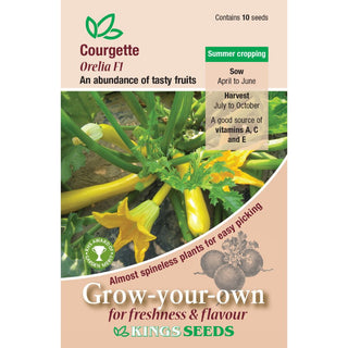 Kings Seeds Courgette Orelia F1