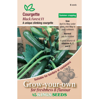 Kings Seeds Courgette Black Forest F1