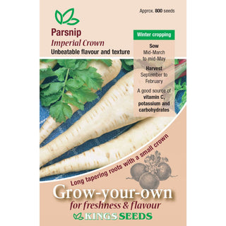 Kings Seeds Parsnip Imperial Crown