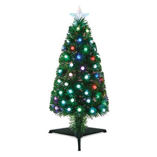Premier  Fibre Optic Tree With Colour Change Ball Decoration