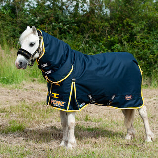 Ponie 200g Combo Turnout Rug Navy/ Yellow