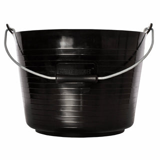 Red Gorilla Flexible Plastic Bucket 22L Black