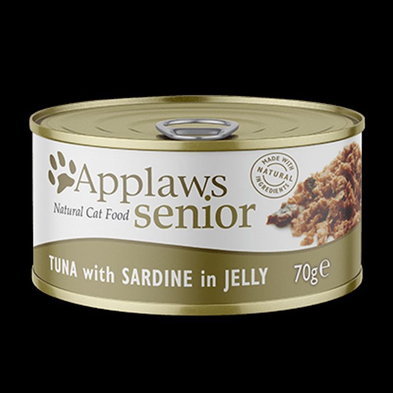 Applaws Complete Cat Senior Tuna & Sardines In Jelly Tin 70g