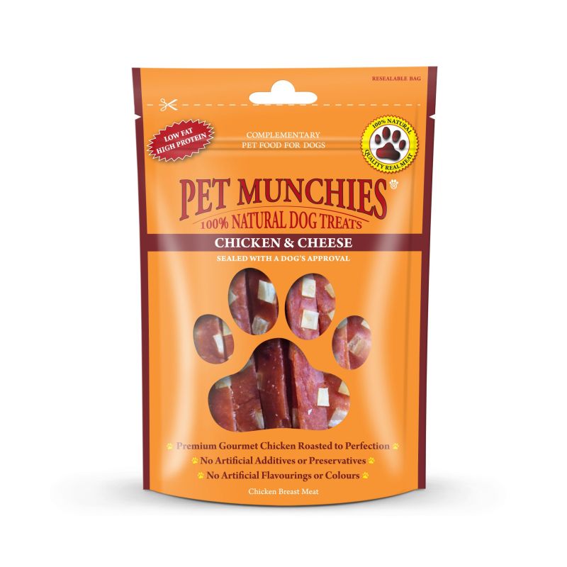 Pet Munchies Dog Treats Chicken & Cheese 100g