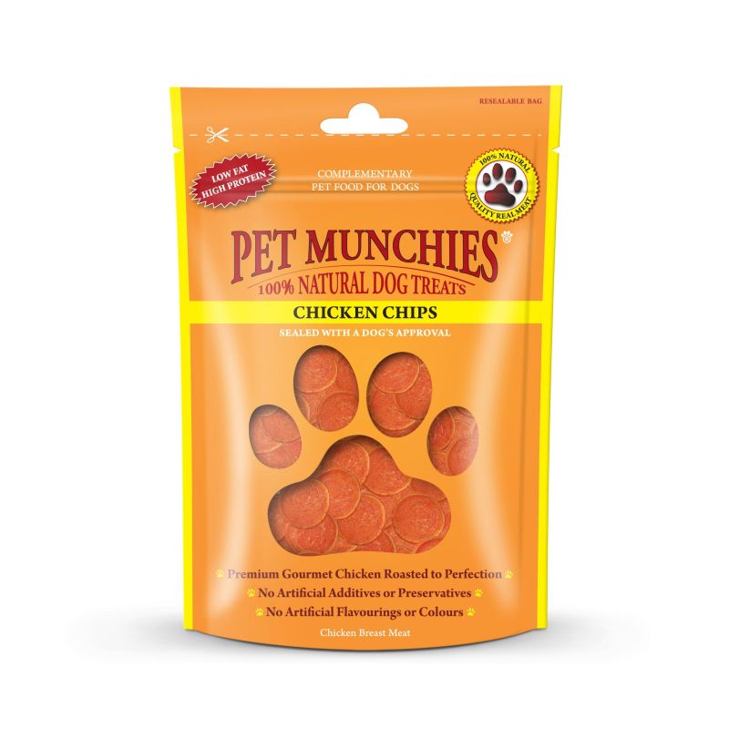 Pet Munchies Dog Treats Chicken Chips 100g
