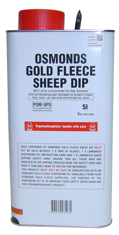 Osmonds Gold Fleece Sheep Dip 5l