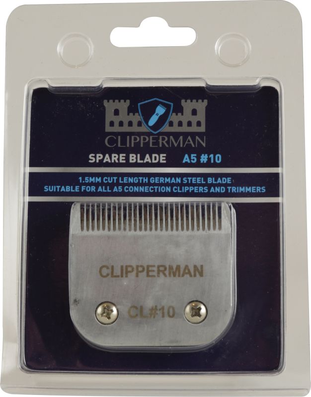 Clipperman A5 #10 German Steel Standard Blade Set