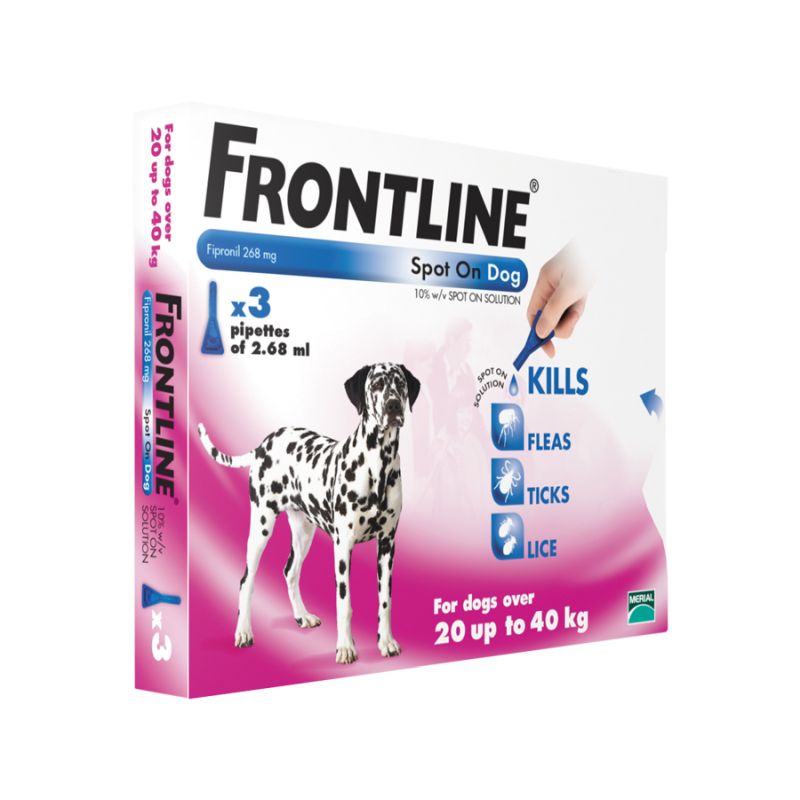 Frontline Spot On For Large Dogs 3 Pack