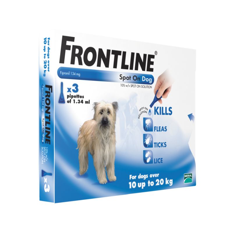 Frontline Spot On For Medium Dogs 3 Pack