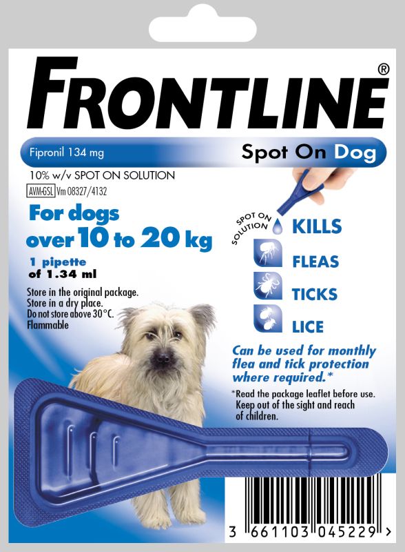 Frontline Spot On For Medium Dogs Single