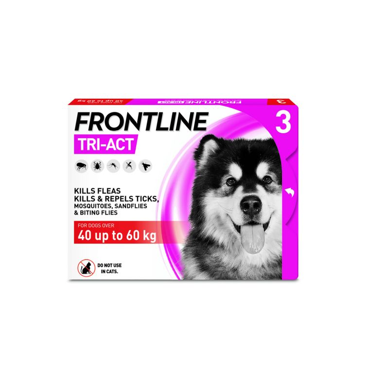 Frontline Tri-Act Spot On For Extra Large Dogs 40-60kg 3 Pac
