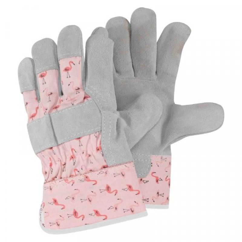 Briers Patterned Tuff Rigger Gloves Flamboya Flamingo Medium