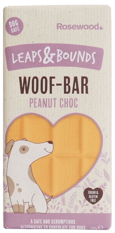 Rosewood Leaps & Bounds Woof Bar  Peanut