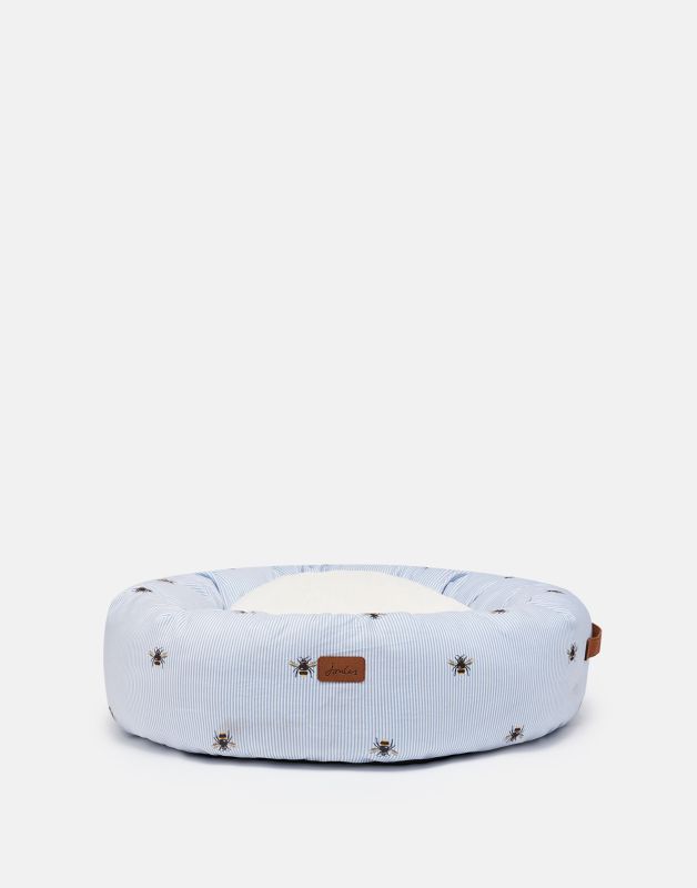 Joules Cambridge Ticking Bee Donut Bed