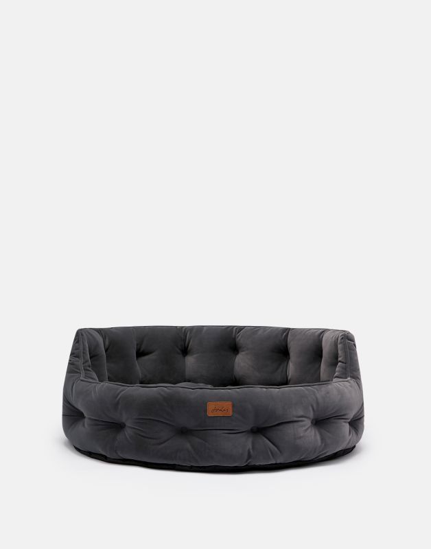 Joules Chesterfield Pet Bed Grey Large