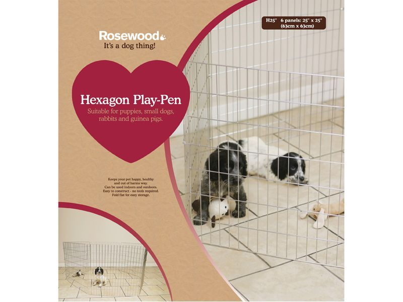 Rosewood Hexagon Play-Pen