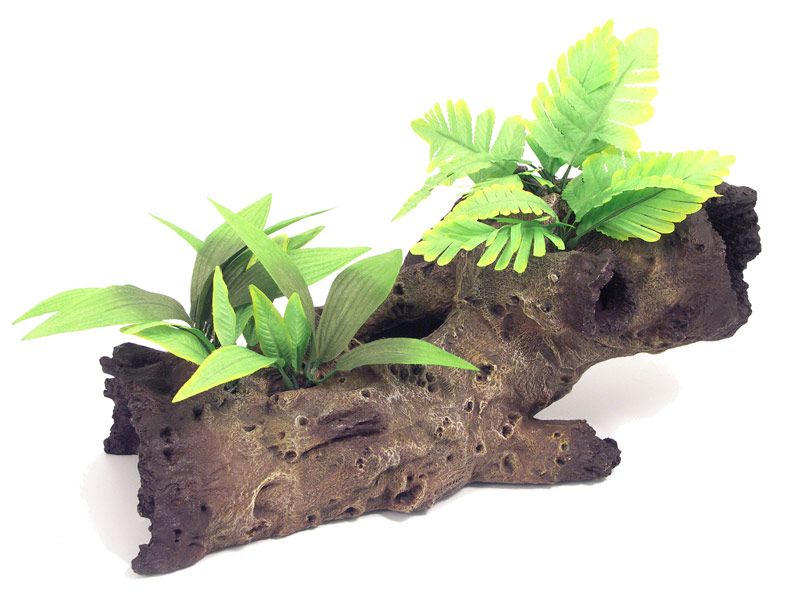 Rosewood Aquarium Decor Mopani Wood With Plants Large