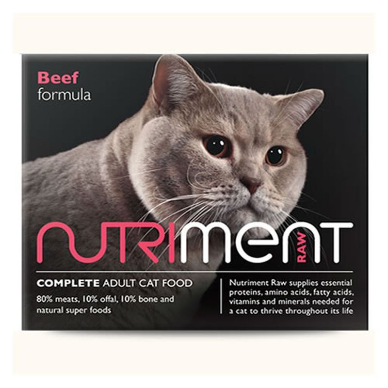 Nutriment Cat Range Beef Formula Tray 500g