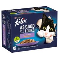 Felix Pouch Agail Favourites Selection In Jelly 12 X 100g