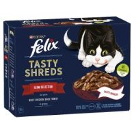 Felix Tasty Shreds - Farm Selection 12 X 80g