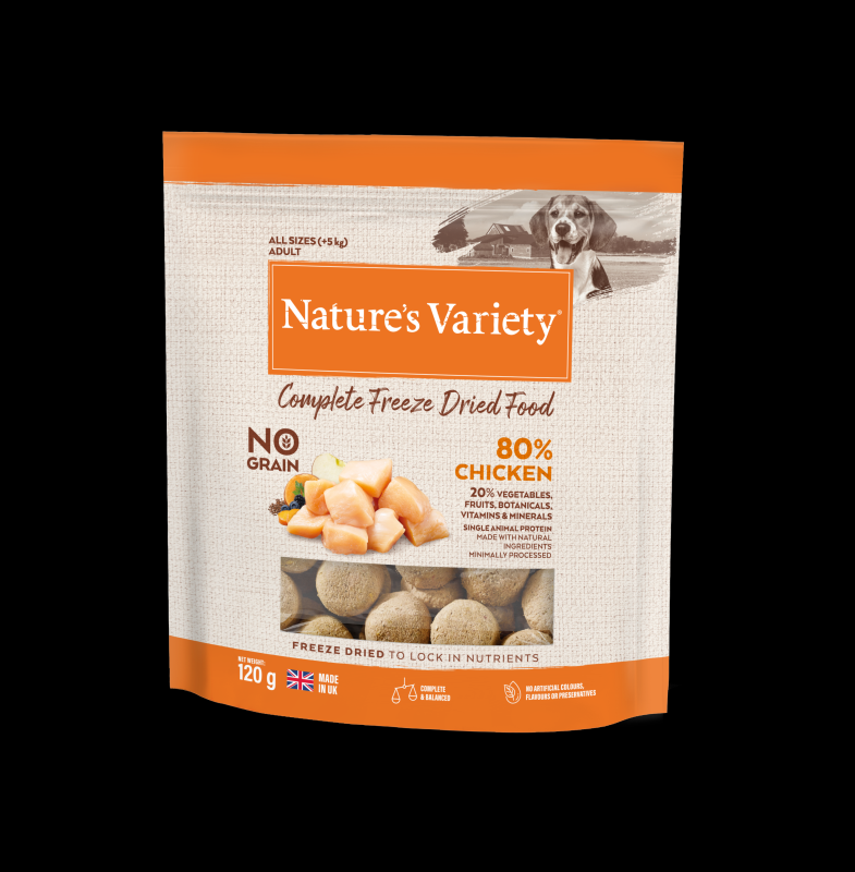 Natures Variety Complete Freeze Dried Dog Food With Chicken 120g