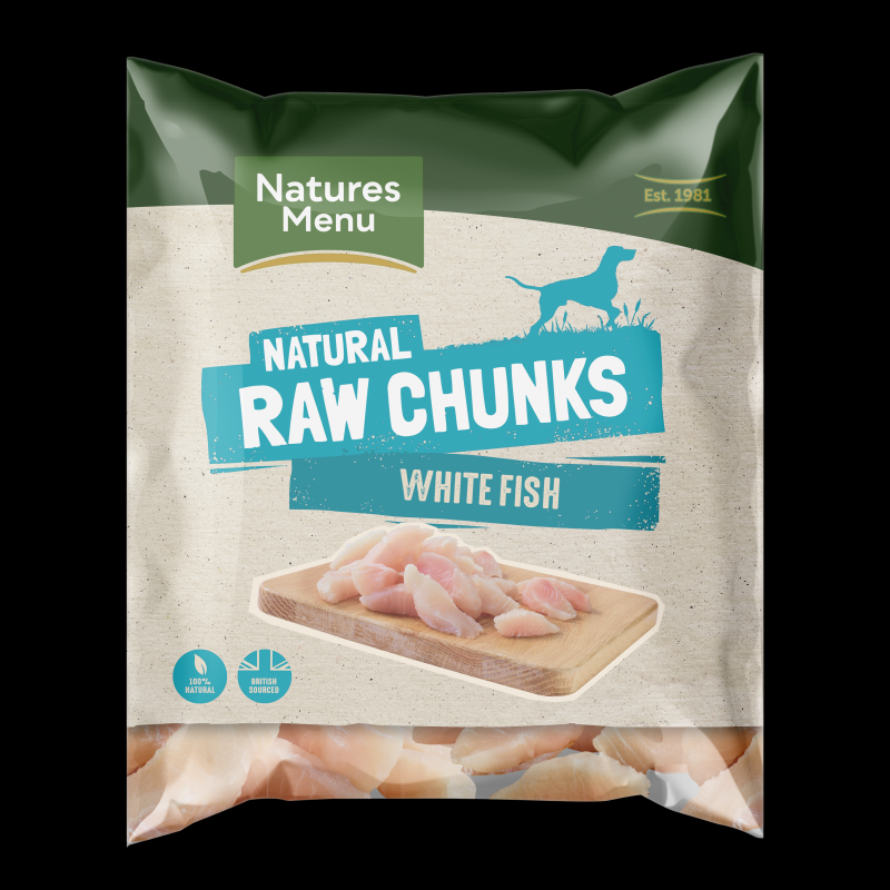 Natures Menu Frozen Raw Chews Chew Fish Fillet Chunks 1kg