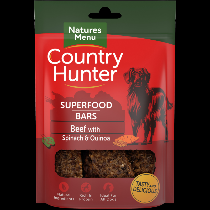 Country Hunter Air Dried Superfood Bars Beef 100g