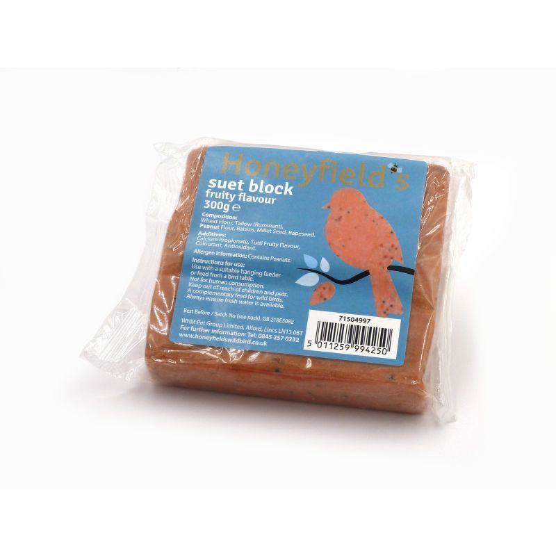 Honeyfields Suet Block With Fruity Flavours 300g