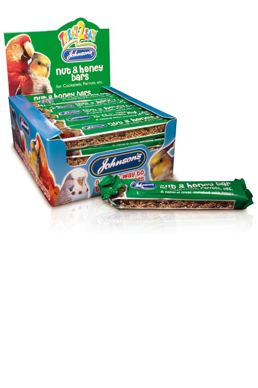 Johnson's Nut And Honey Bar For Cockatiels And Parrots 60g
